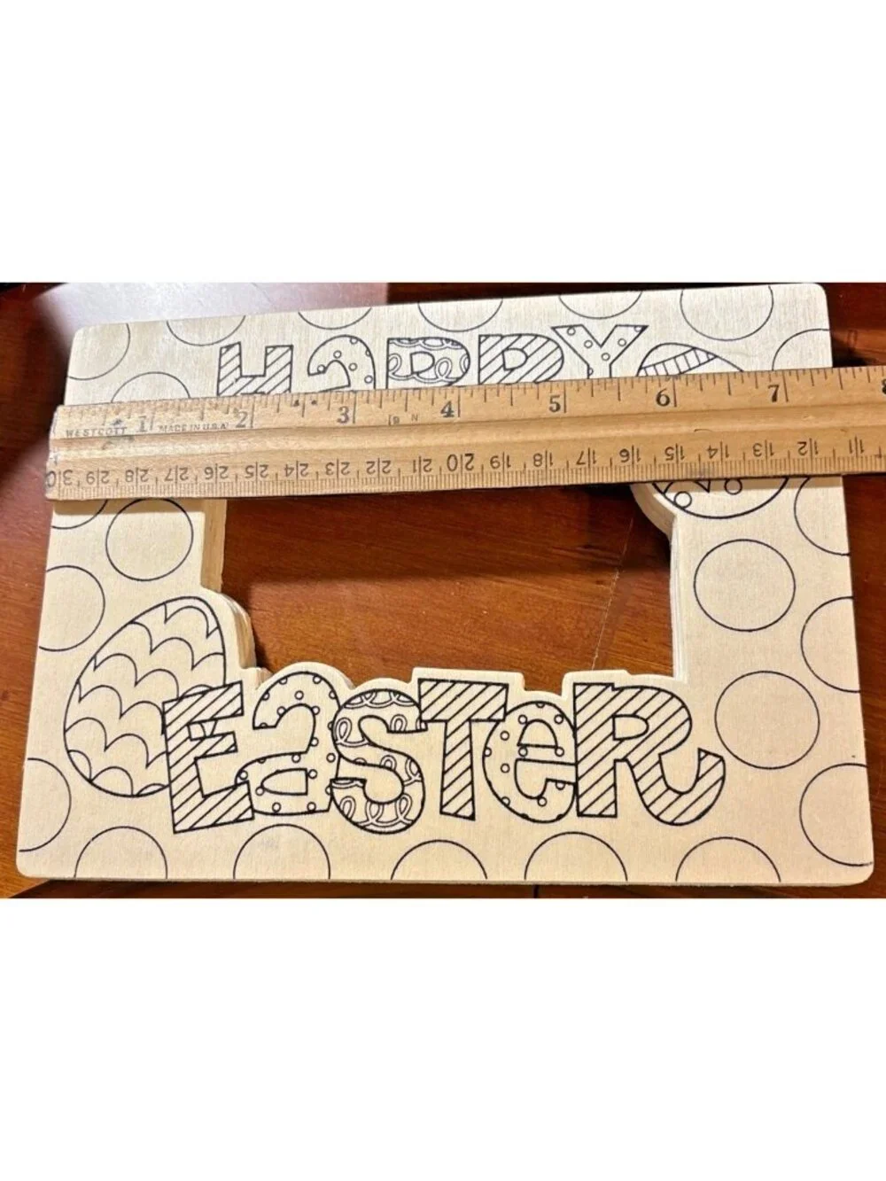 Color Your Own Wooden Easter 3 Picture Frames Only You Color Paint Marker New